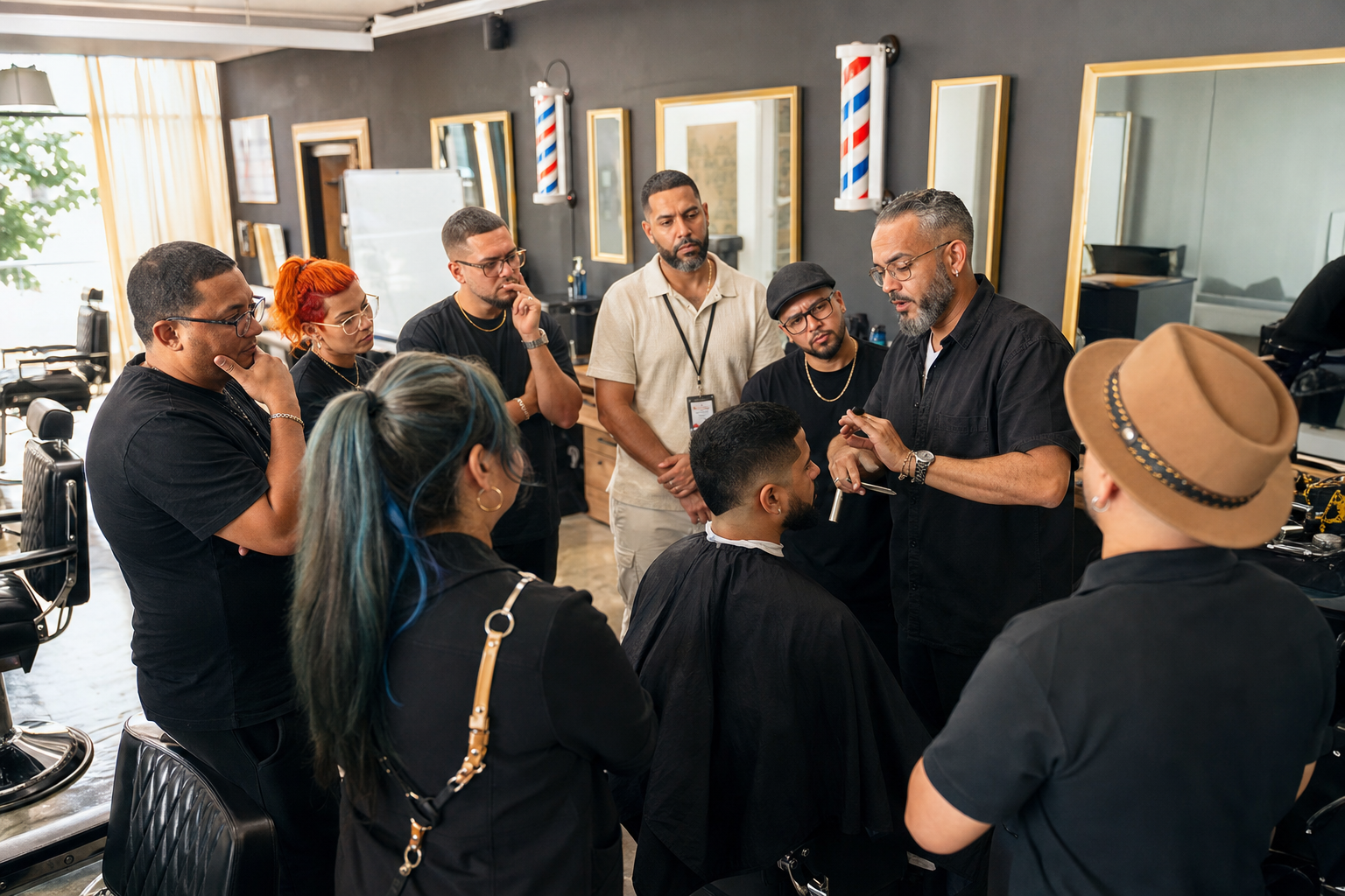 Imagen provisional de un taller profesional de barbería